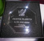 Čestná plaketa ke 130. výročí založení ČVS
