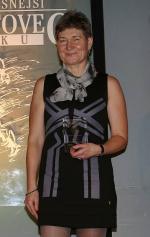 Libuše Bruncvíková s plaketou pro nejlepší Masters sportovkyni Litoměřicka 2016, foto: www.litomericky.denik.cz, K. Pech